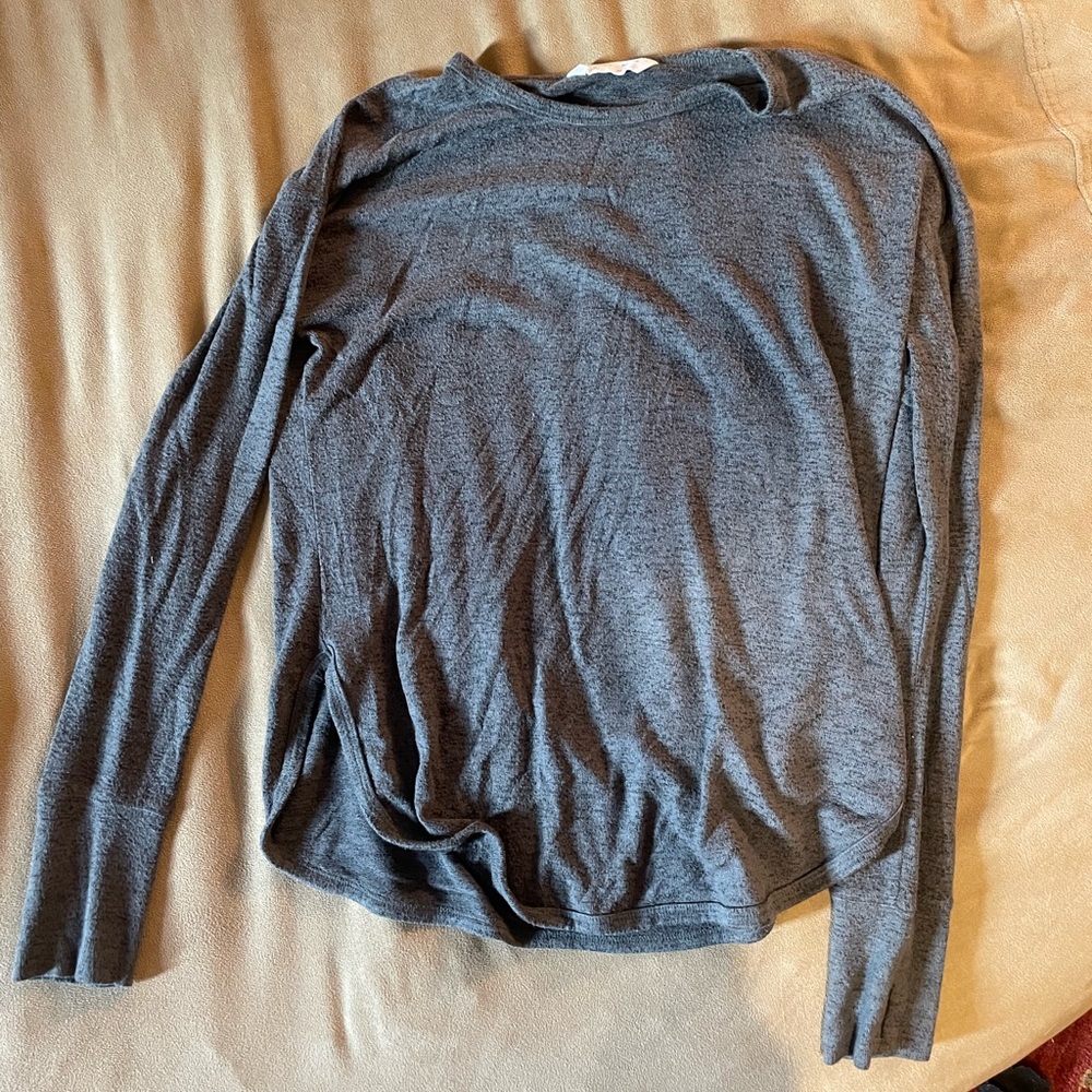 Gray Long Sleeved Top
